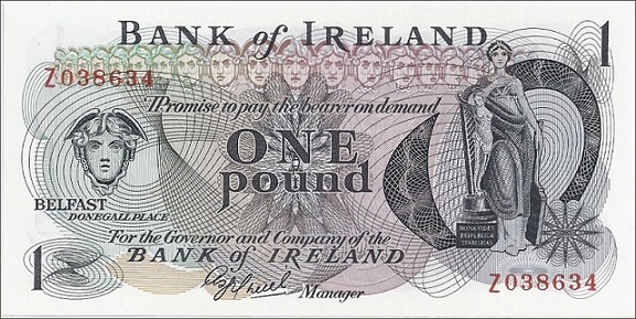 Bank of Ireland 1 Pound Replacement ca.1978 O'Neill.jpg