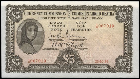 Lady Lavery 5 Pounds 23rd Oct 1928 No. 067919.jpg