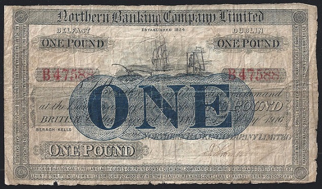 Northern Bank 1 Pound 1st May 1916 J.Thompson.jpg