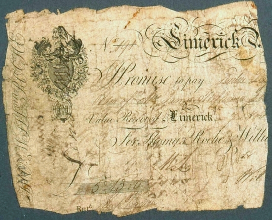 Thomas Roche & Co. 5 Guineas Post Bill ca.1808.jpg