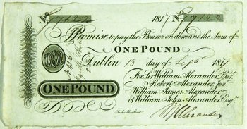 William Alexander Bank 1 Pound 13th Sept. 1817.jpg