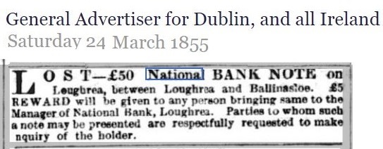 National Bank of Ireland 50 Pounds1855 Loughrea.JPG