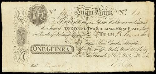 Tuam Bank Ffrench's 1 Guinea 25th June 1813.jpg
