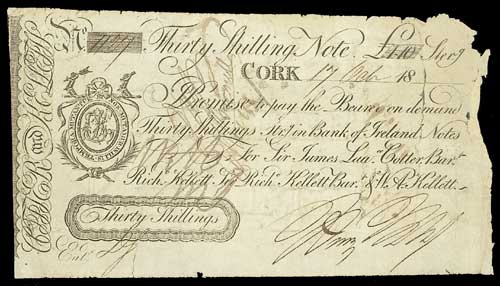 Cork Bank - Cotter & Kelletts 30 Shillings ca.1811.jpg