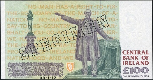 Parnell 100 Pounds Specimen 1996 O'Conaill Mullarkey Reverse.jpg