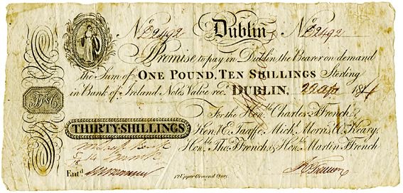 Ffrench's Bank Dublin 30 Shillings 20th April 1814.jpg