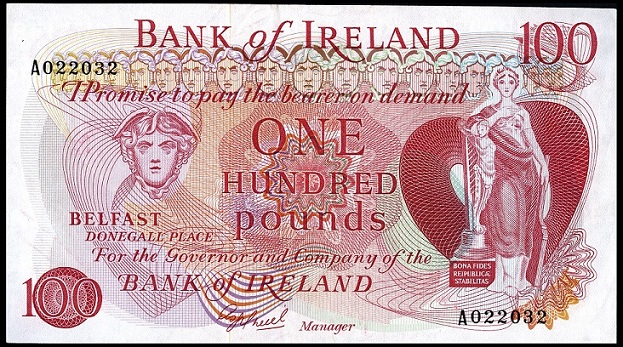 Bank of Ireland 100 Pounds ca.1978 O'Neill.jpg