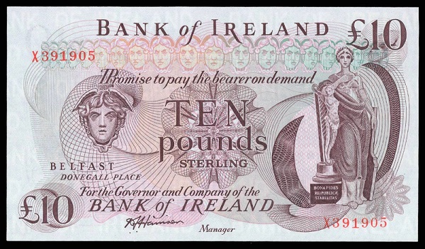 Bank of Ireland 10 pounds ca.1985 Harrison.jpg