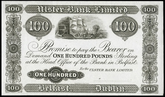 Ulster Bank 100 Pounds Proof ca.1920.jpg