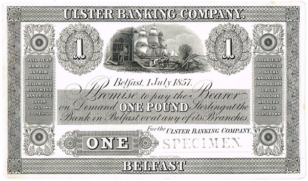 Ulster Bank 1 Pound Proof 1st July 1857.jpg