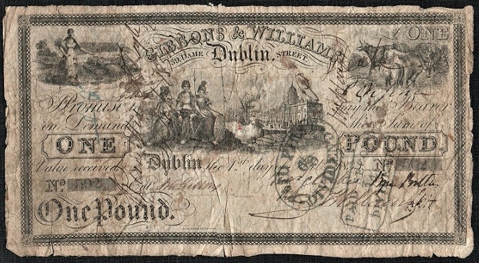 Gibbons & Williams 1 Pound 1st Sept. 1833 Design II.jpg