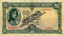 Currency Commission 1928 One Pound