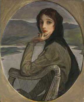 Portrait of Lady Lavery as Kathleen Ni Houlihan, 1928, by Sir John Lavery