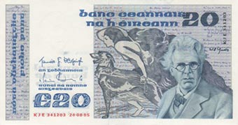 Central Bank of Ireland banknotes 1982-1987