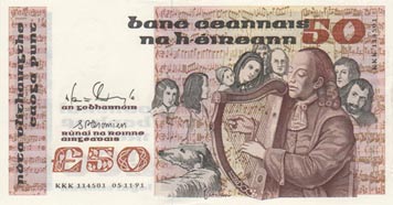 Central Bank of Ireland banknotes 1987-1993