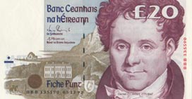 Central Bank of Ireland banknotes 1992–1994. Maurice Doyle. S. P. Cromien