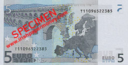 Ireland 5 Euro reverse
