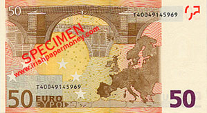 Ireland 50 Euro reverse