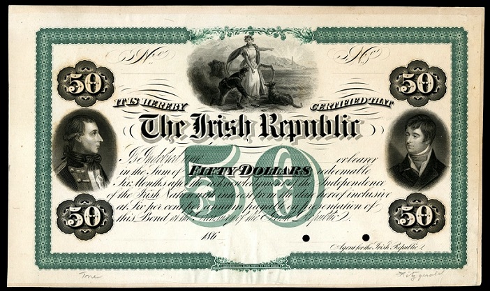 Fenian Bond 50 Dollars O'Mahony Issue Proof ca.1862.jpg