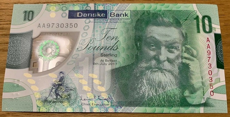 Danske Bank 10 Pounds 6th July 2017 Knight.jpg