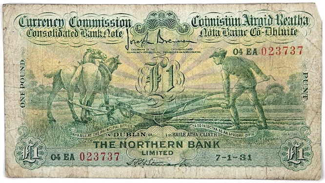 Northern Bank 1 Pound 7th Jan. 1931 Stewart.jpg