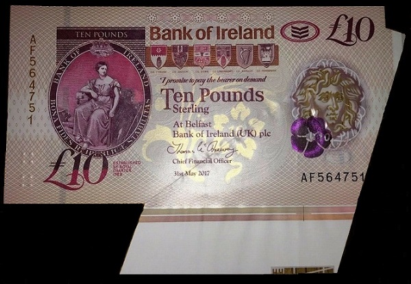 Ireland Note Z Northern Ireland 10 Pound Banknote Cir Ulster Bank Banknotes