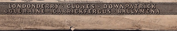 Northern Bank 1 Pound Specimen 1st October 1851 in Pencil.JPG