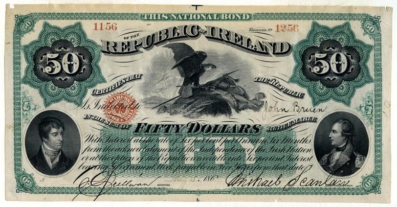 Fenian Bond 50  Dollars Issued 15th May 1866 Scanlon.jpg