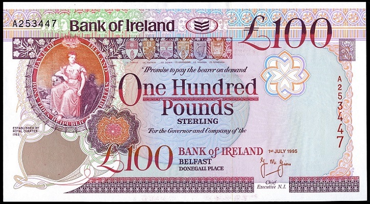 Bank of Ireland 100 Pounds 1st July 1995 McGinn.jpg