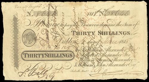 William Alexander & Co. 30 Shillings 18th June 1818.jpg