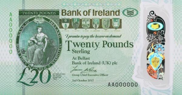 Bank of Ireland 20 Pounds Specimen 2nd October 2017 Francesca McDonagh.jpg
