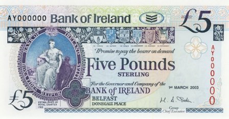 Bank of Ireland 5 Pounds Specimen 1st March 2003 Soden.png