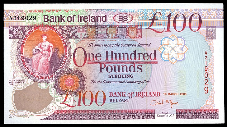 Bank of Ireland 100 Pounds 1st March 2005 McGowan.jpg