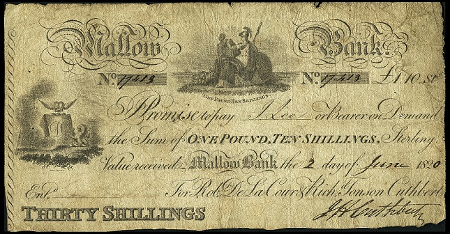 Mallow Bank 30 Shillings 2nd June 1820.jpg
