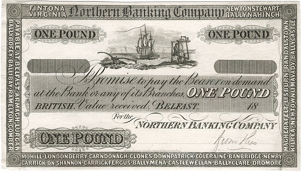 Variant d Northern Bank £1 Specimen ca 1867 31 Branches.jpg