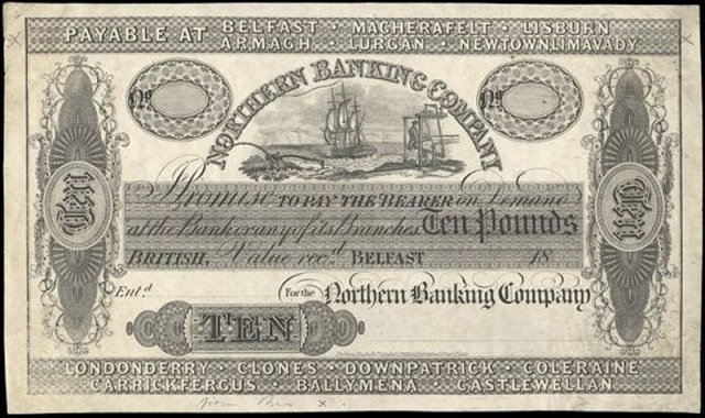 Northern Banking Company Variant a 10 Pounds Proof ca.1856 13 Branches.jpg