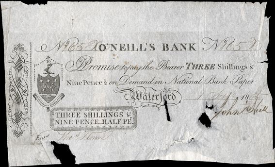 O'Neills Bank 3 s  9 d Halfpenny 1st Sept 1800.jpg