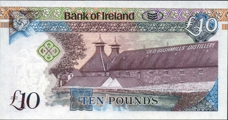 Bank of Ireland 10 Pounds 20th April 2008 Kirkpatrick Reverse.jpg