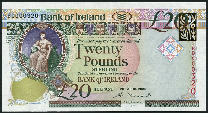 Bank of Ireland  20 Pounds 20th April 2008 Kirkpatrick.jpg