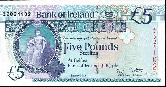 Bank of Ireland 5 Pounds Replacement 1st Jan. 2013.jpg