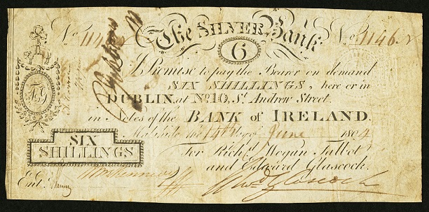 Silver Bank Talbot & Co. 6 Shillings  14th June 1804.jpg