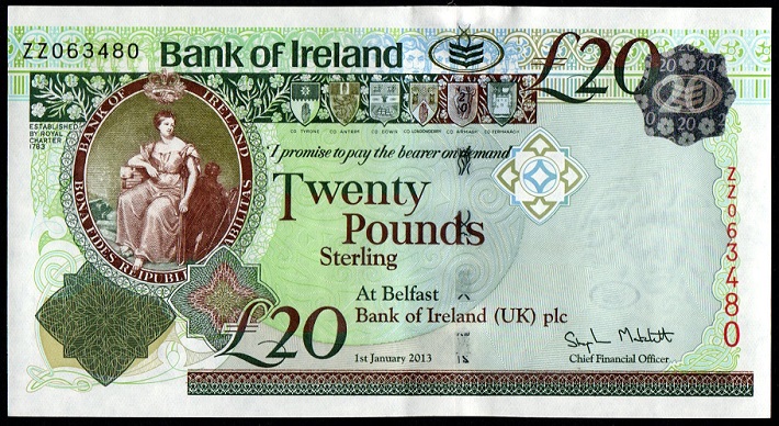 Bank of Ireland 20 Pounds Replacement 1st Jan. 2013.jpg