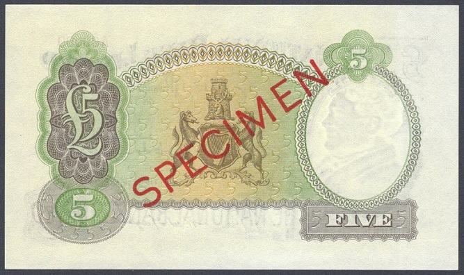 National Bank 5 Pounds Specimen 1st May 1964 Maguire Reverse.jpg