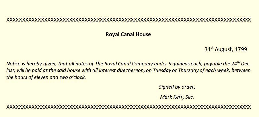 Royal Canal Company Notice 1799.JPG