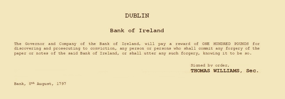 Bank of Ireland Notice 8th August 1797.JPG