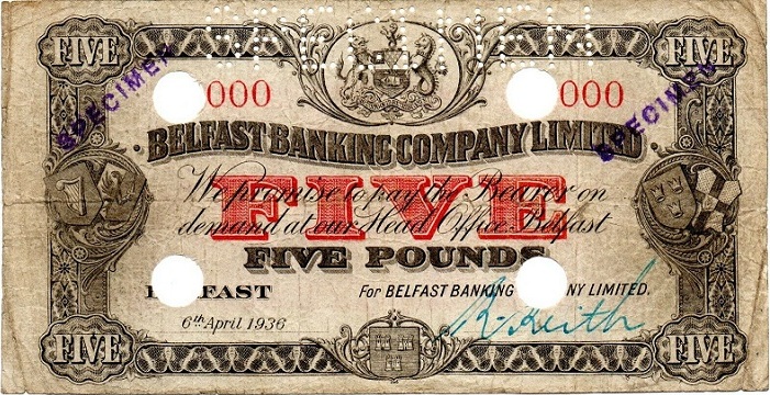 Belfast Banking Company 5 Pounds 6th April 1936.jpg