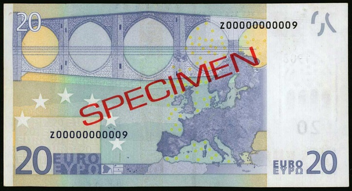 20 Euro Specimen 2002 Belgium Duisenberg Reverse.jpg