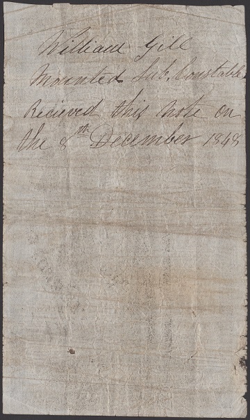 Ulster Banking Company 1 Pound Forgery 6th October 1846 Reverse.jpg