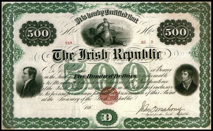 Fenian Bond 500 Dollars Unissued O'Mahony.jpg