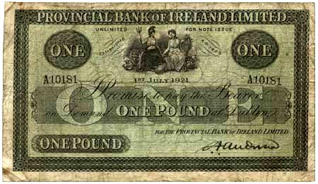 Provincial Bank 1 Pound 1st July 1921 S.F. Anderson.jpg